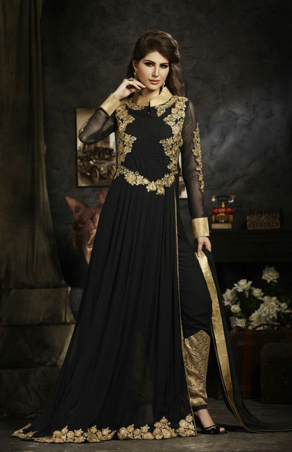 20 Indian Wedding Dresses You Can Try This Season - Black Suit