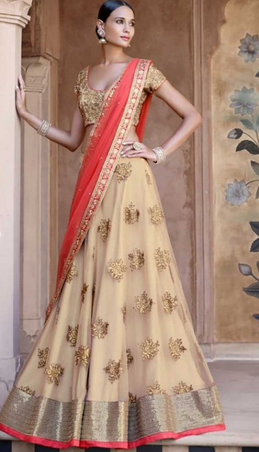 20 Indian Wedding Dresses You Can Try This Season - Fawn Lehanga Choli