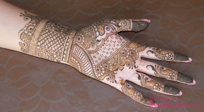 classical indian henna design