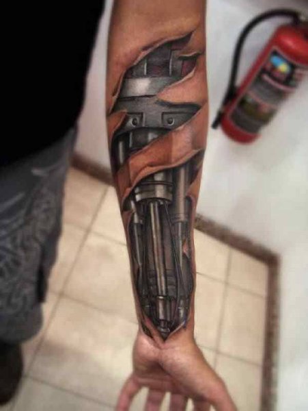 10 Popular Wrist Tattoos For Men - Robotic Wrist Tattoo