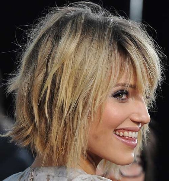 50 Simple Curly Hairstyles You Can Do In 10-Minutes-Short Chopped and Feathered Bob