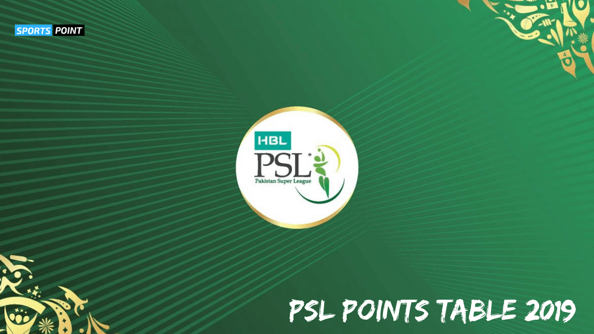 PSL Points Table 2019